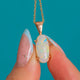 9ct Gold Natural Opal Pendant & 16" 9ct Gold Chain, 1.64ct Opal
