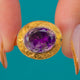 18ct Gold Georgian Foiled Amethyst East West Conversion Ring, 4.50ct Amethyst