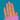 Full hand view showing the scale of the daisy ring (A0402)