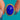 Faceted blue Lapis Lazuli and Gold border (A0500)