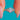 Vivid Art Deco 18ct Gold & Platinum Opal Diamond Ring — front on blue