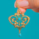 Art Nouveau 15ct Gold Pearl & Turquoise Pendant Brooch with Detachable Bail