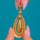 Striking Victorian 15ct Gold Archaeological Revival Pendant, c.1860