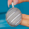Victorian Aesthetic Silver Floral Repousse Locket