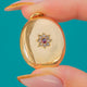 Victorian 18ct Gold Ruby & Diamond Locket