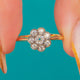 Victorian 18ct Gold 0.35ct Diamond Cluster Engagement Ring