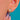 Opal rope-border stud worn close-up