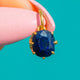 Antique 18ct Gold Natural No Heat Sapphire Charm, 0.65ct