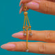 French 18ct Gold Diamond Trio Tassel Charm