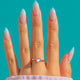 Blue Glow 9ct Gold Moonstone Cabochon Solitaire Ring, 0.85ct
