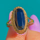 9ct Gold Natural Sapphire Oval Dress Ring, 3.90ct Sapphire