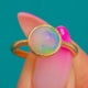 Antique 9ct Gold High Dome Opal Cabochon Solitaire Ring, 1.40ct