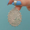 Victorian Aesthetic Engraved Silver Daisy Locket