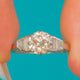 1.00ct Art Deco 14ct Gold & Platinum Diamond Solitaire Ring, Baguette Shoulders