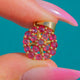 Dainty 10ct Gold Ruby Flower Cluster Pendant
