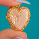 Antique 9ct Gold Embossed Heart Locket