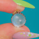 9ct Gold & Silver Moonstone Cabochon Charm