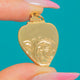 Art Deco 9ct Gold Heart Engraved Locket