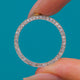 Large 18ct Gold and Platinum Diamond Roundel Pendant, 0.60ct Diamonds