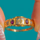Chester 15ct Gold Ruby & Rose-Cut Diamond Stacking Ring
