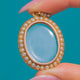 15ct Gold Edwardian Pearl Shaker Photo Locket, Original Bail
