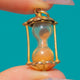 Vintage 9ct Gold Hourglass Timer Charm