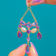 Edwardian 9ct Gold Amethyst & Natural Pearl Drop Pendant