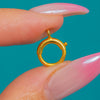 Bright Yellow Antique 9ct Gold Bolt-Ring Clasp, 9mm