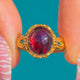 Late Georgian 18ct Gold Garnet Cabochon Ring, c.1830